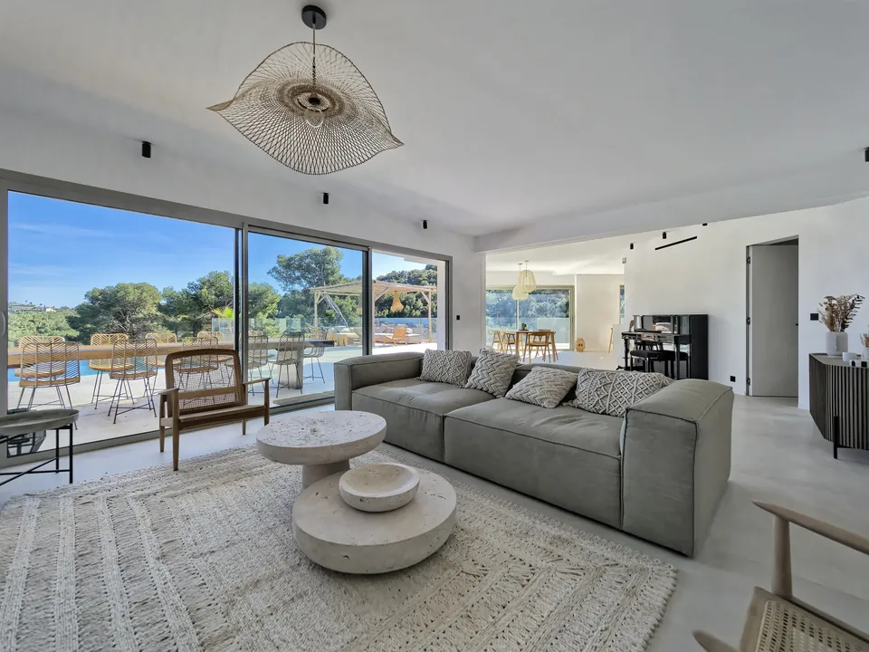 Villa Canopée — the living spaces, after the renovation