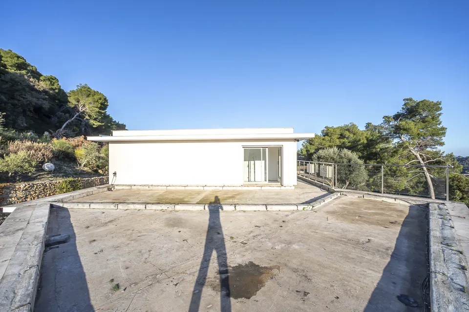 Villa Canopée — the rooftop terrace, before the renovation